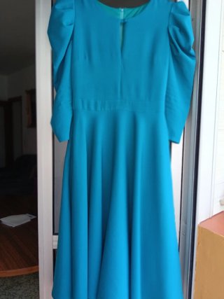 Vestido de fiesta turquesa