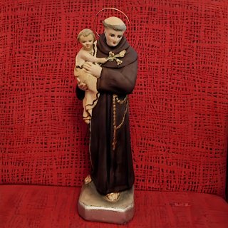 Figura Antigua San Antonio de Padua (Olot) 33 cm