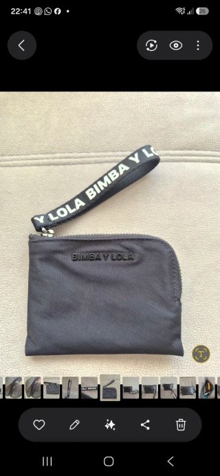 Cartera de Nylon Bimba y Lola Negra