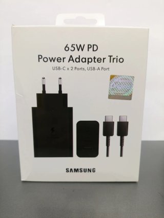 Cargador Samsung 65W Trio con Cable Usbc