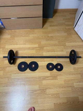 Barra Body Pump con 6 Discos (17,5 kg)