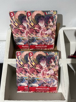 4 Cartas Luffy Promo (One Piece TCG)