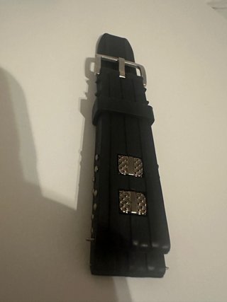 Correa de Reloj de Caucho Negra
