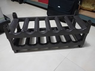 Botellero de Plástico Negro