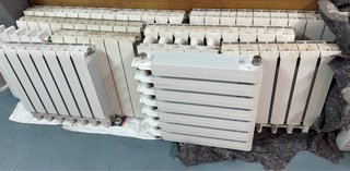 10 radiadores de aluminio + válvulas termostáticas