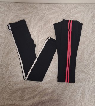 Dos mallas sin pie, elásticas talla XS