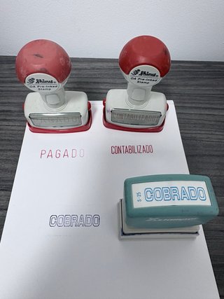 Set de 3 Sellos de Oficina