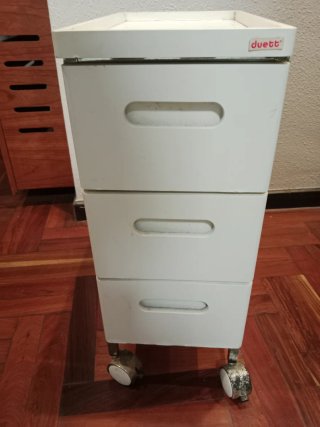 Cajonera de baño blanca Duett