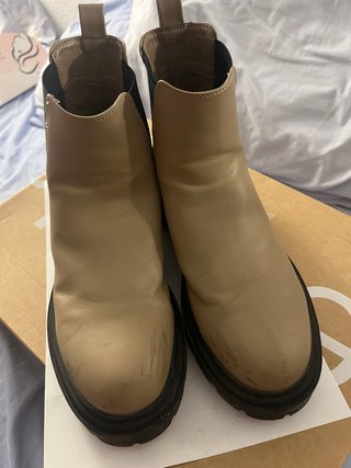 Botines Chelsea Beige