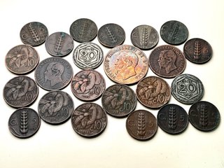 Colección de 22 Monedas Antiguas de Italia