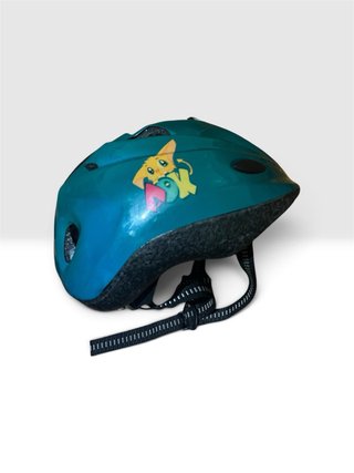 Casco Infantil Azul con Estampado