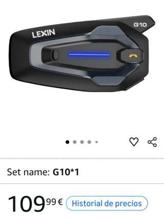 Intercomunicador Moto Lexin G10