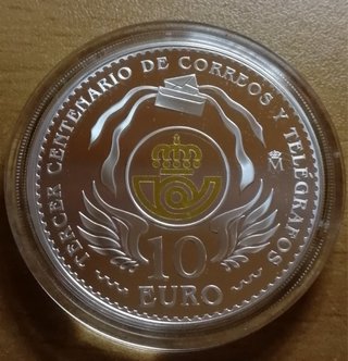 Moneda 10 Euro España 2016 Correos