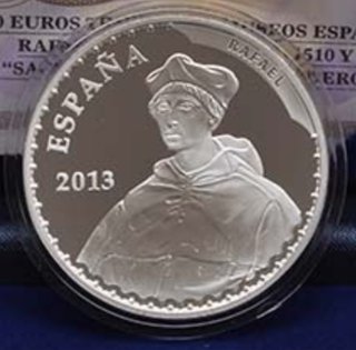 Moneda 10 Euros 2013 Rafael