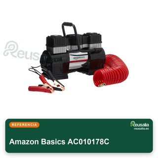Compresor Amazon Basics Doble Cilindro 12V Gris