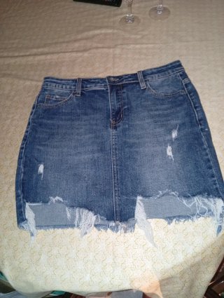 Falda vaquera azul talla XL, Jeans