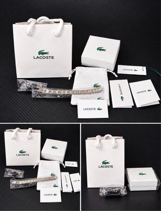 Pulsera Lacoste Metropole Plateada