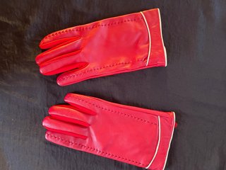 Guantes Rojos de piel