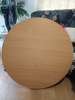 Tablero redondo de madera maciza Ø 90 cm