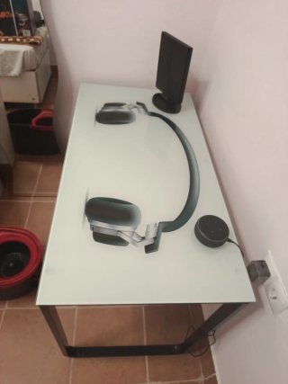 Mesa de Cristal con Diseño 104x55cm