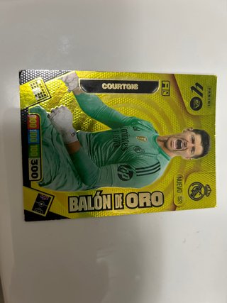 Cromo Panini Adrenalyn XL Courtois Balón de Oro