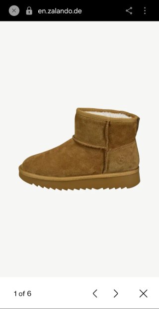 Botines estilo UGG marrones