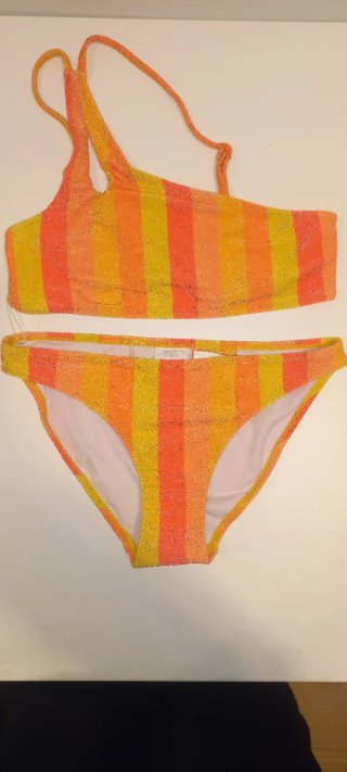 Bikini Zara de rayas multicolor