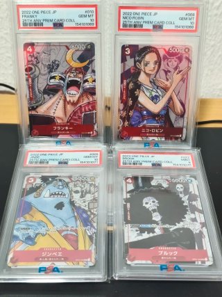 Lote 4 Cartas One PSA 25th premium collection