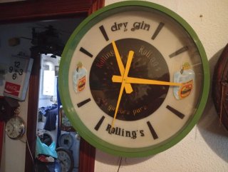 Orologio da Parete Pubblicitario Dry Gin