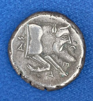 Tetradracma Gela Sicilia Plata Antigua