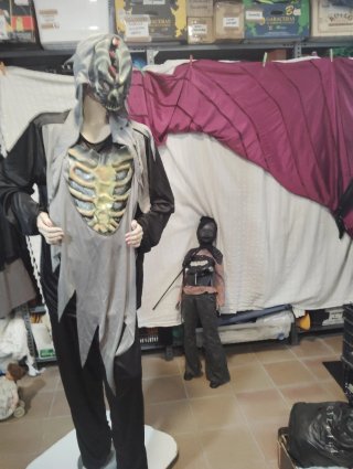 Disfraz de Verdugo con Esqueleto Talla XXL