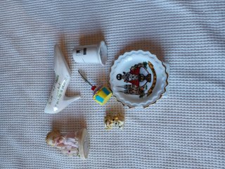 Lote de 5 Objetos Decorativos en Miniatura