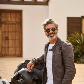 Chaqueta BMW Motorrad Dahlem Piel Marrón
