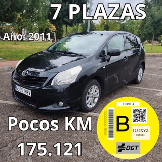 TOYOTA VERSO 2011 MOTOR 2.0 7 PLAZAS 175.107 KM