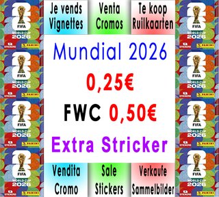 Vendo cromos mundial 2026