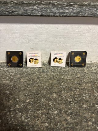 2 Monete in Oro Fino 999 24k