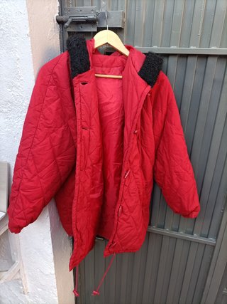 Chaquetón acolchado vintage rojo