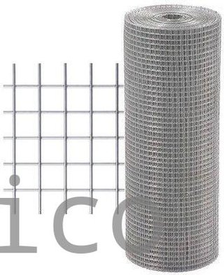 Malla Electrosoldada Galvanizada - 102x51 mm - 2,7 mm - 1,5x25 m