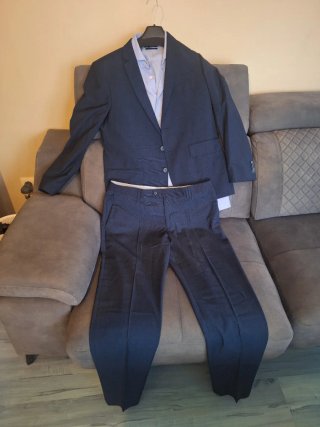 Traje de hombre Mango azul