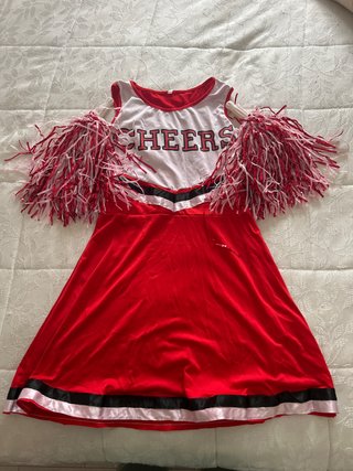Conjunto de Animadora con Pompones niñas de 7-10 a