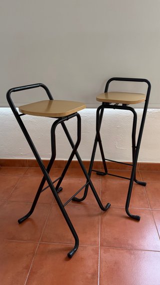 2 Taburetes de cocina plegables