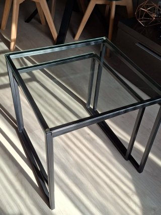 Mesas Nido IKEA de Cristal y Metal