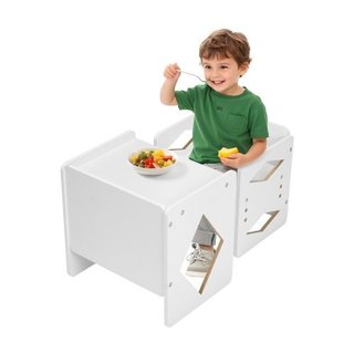 Montessori Weaning Table and Chair Set, Wooden Tod