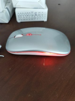 Ratón de PC Inalámbrico Plateado nuevo estrenar