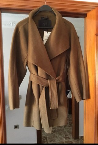 Abrigo Zara Marrón Talla M