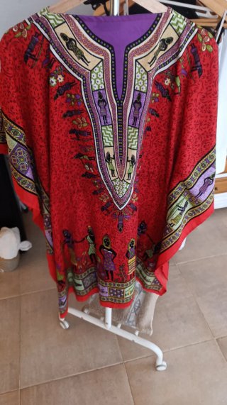 Vestido de playa estampado