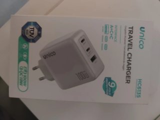 Cargador Unico USB C 100W 3 Puertos GaN Cargador r