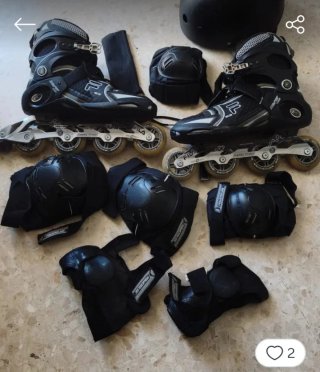Patines en línea Fila con set de protecciones
