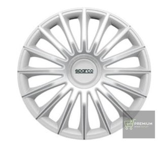 Sparco Juego de 4 Tapacubos Treviso 14 Pulgadas Plateado