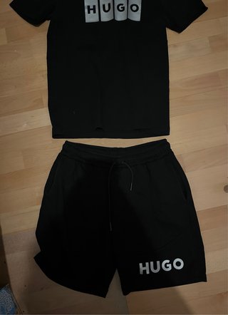Chándal Corto Hugo Boss Negro